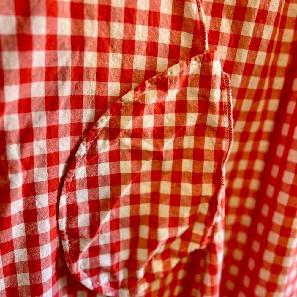 Red Gingham Women's Dress, size 2X - Picture 7 of 7